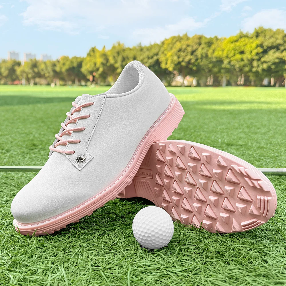 Golf Shoes Woman Nail Waterproof Sneaker Non-slip, Lightweight Knobs, Comfortable, Cushioned, Spikeless Shoes 36-43