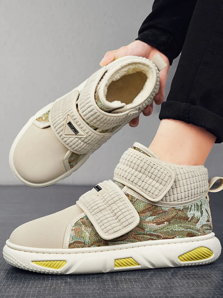 

Men's Winter Snow Boots Warm Furry High-Top Insulated Cotton Shoes Thermal Casual Bestseller Hot Sale Winter Footwear for Men