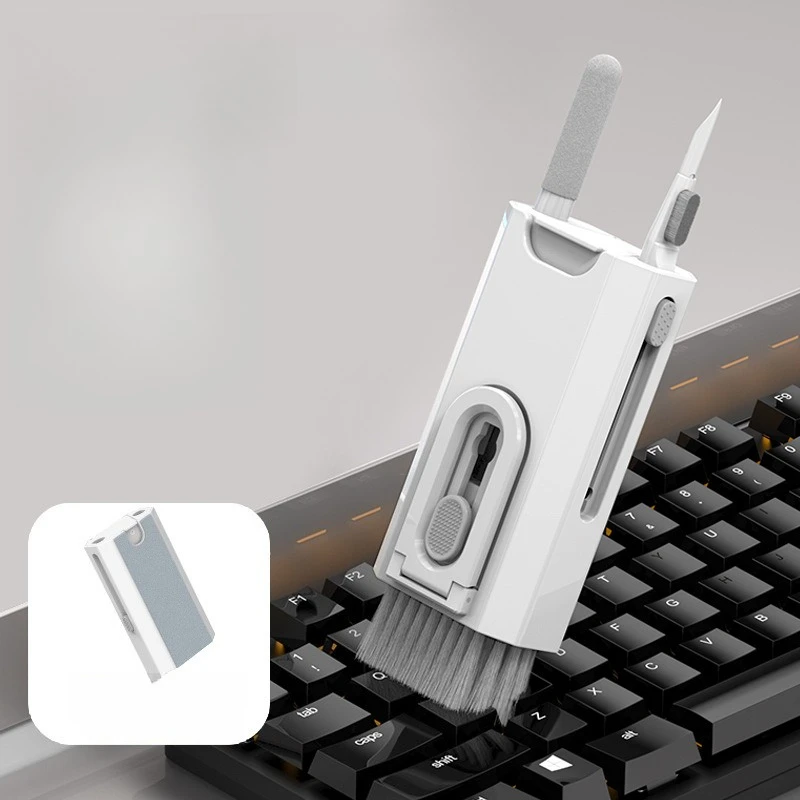 Screen Cleaning Kit Laptop Dust Soft Brush Phone Earphone Gap Cleaning Pen Multi‑purpose Screen Wipe Tool