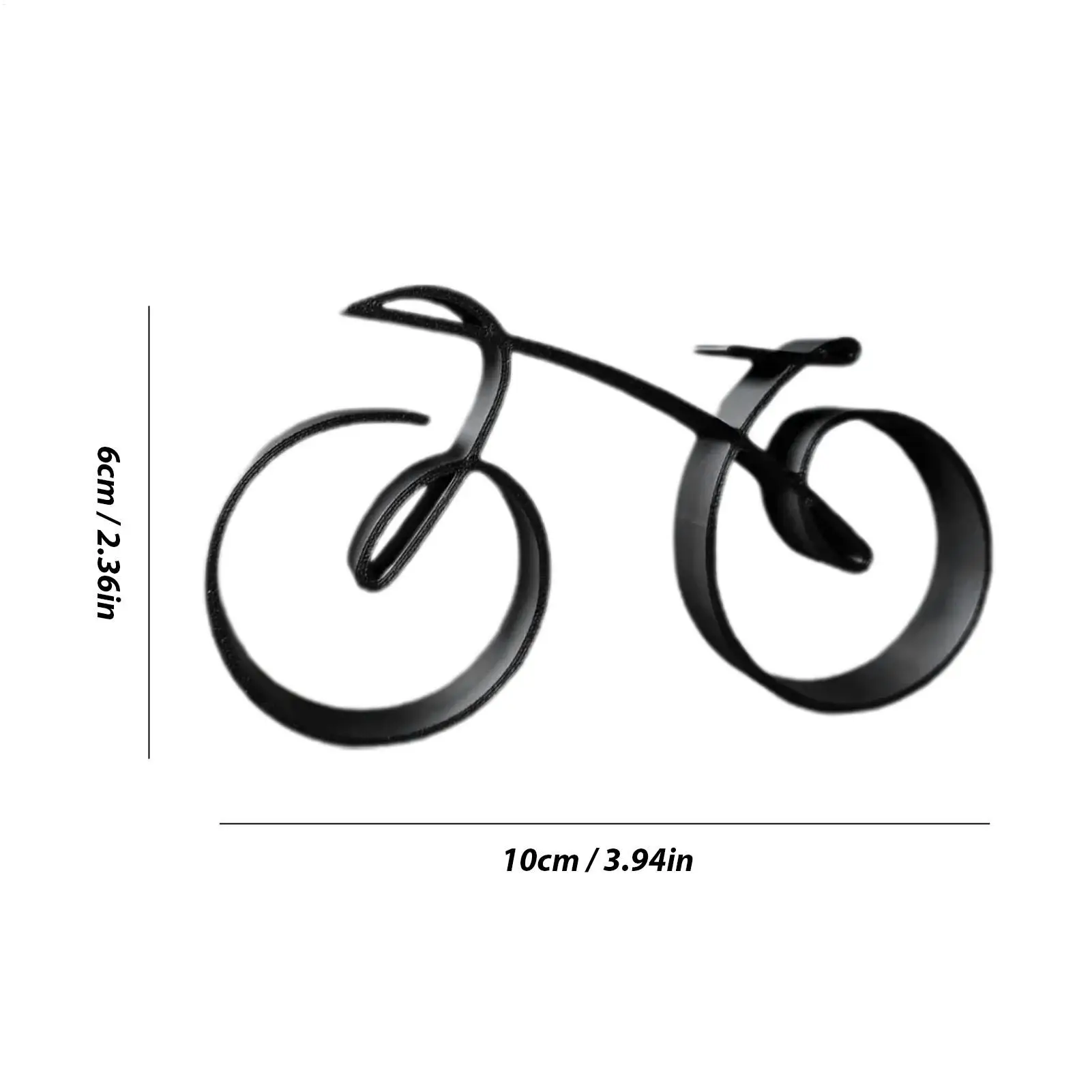 Acrylic Minimalistic Bicycle Sculpture For Desk Decor Home Office Gift For Cyclists Minimalistic Bike Model Bicycle Ornament view 6