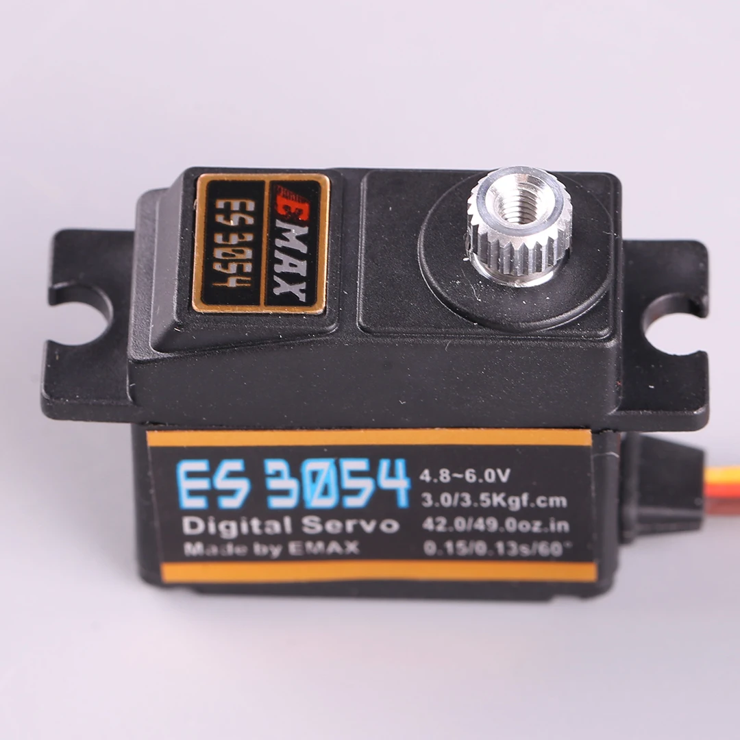 EMAX ES3054 17g Digital Metal Gear Servo 3.5kg 0.13sec 23T for RC Airplane Upgrade from ES3154