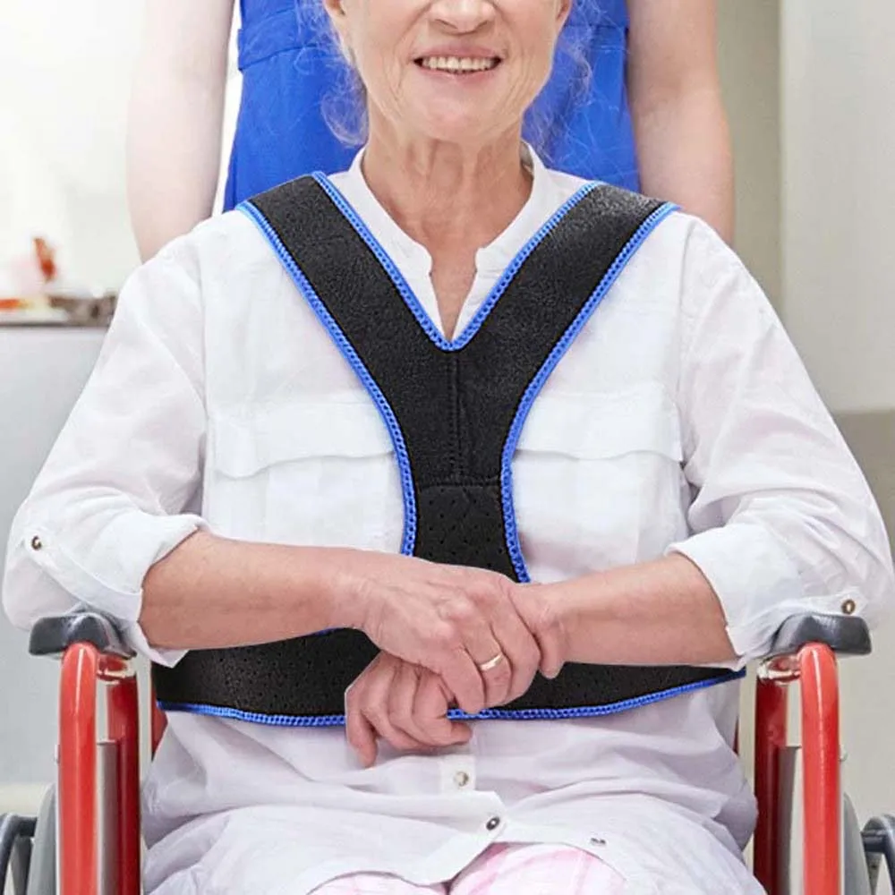 

Restraints Straps Support Wheelchair Waist Strap Shoulder Fix Straps Brace Support Vest Wheelchair Seats Belt Adjustable Elderly