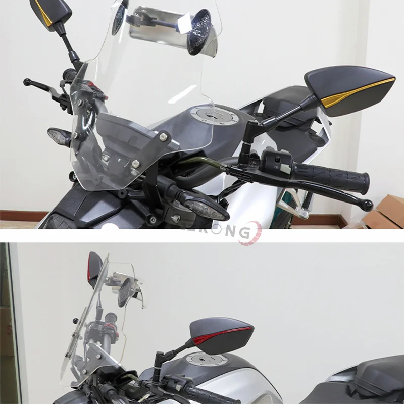 For Honda XLV 600 650 700 TRANSALP XL600V XL650V XL700V Motorcycle universal rearview mirror battle axe modification accessories