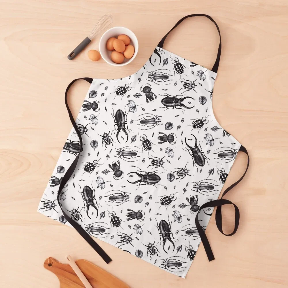 

Beetle pattern - Insect collection Apron Women's Kitchen nail tech supplies Waterproof Apron