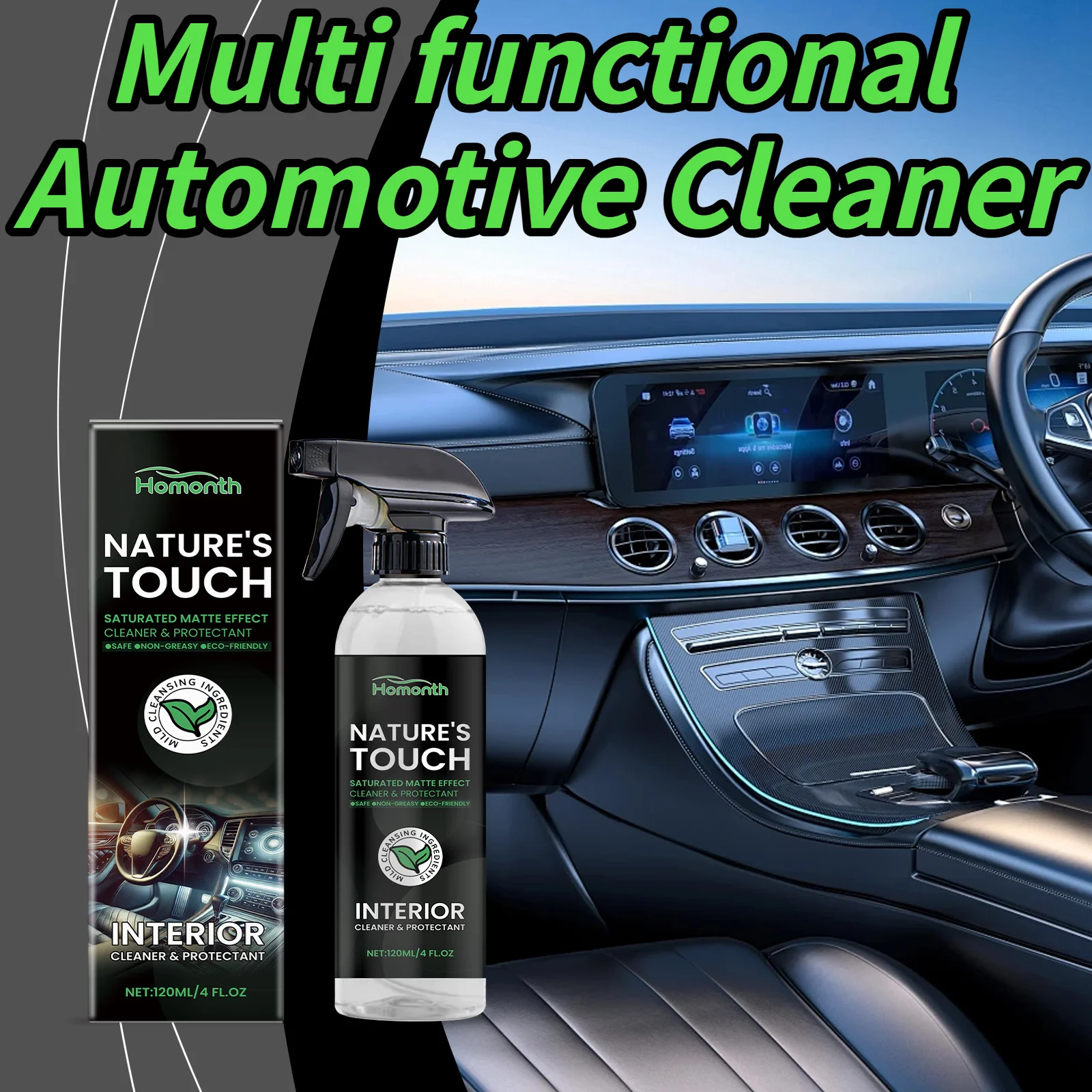 

Очиститель салона автомобиля Украшение салона автомобиля Мягкое сиденье Очистка рулевого колеса Ремонт Очистка и уход за 120 мл