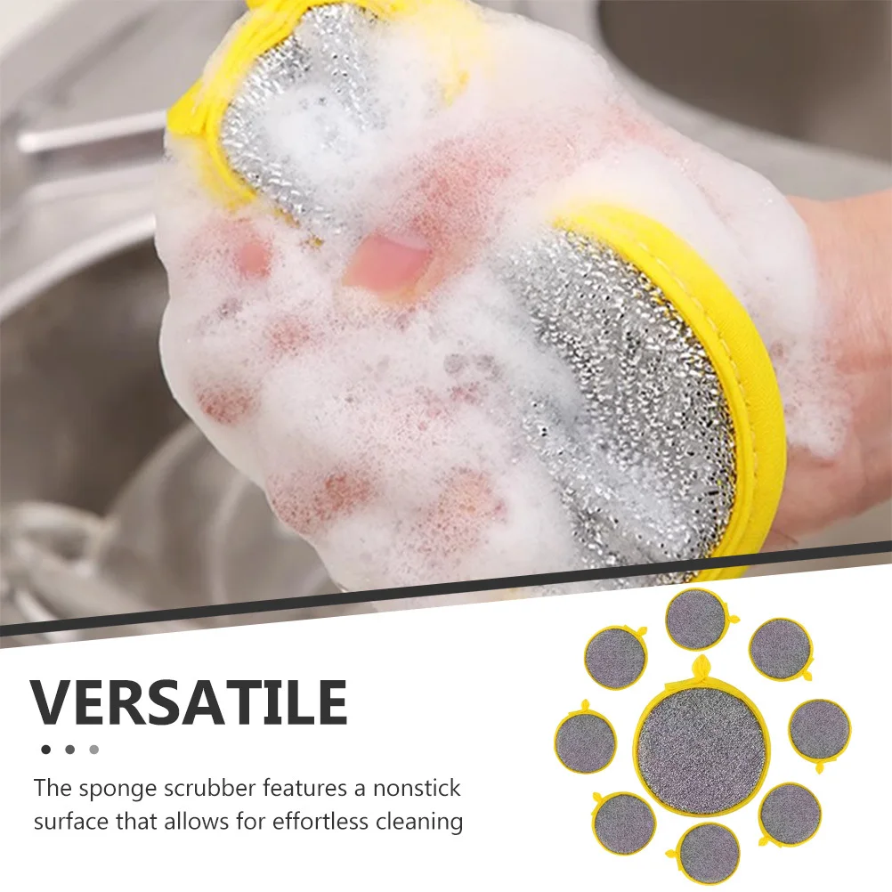 

20Pcs Double Side Thickened Dishwashing Sponge Nonstick Scrubber for Kitchen Cleanup Large Sponge Pads for Dishes