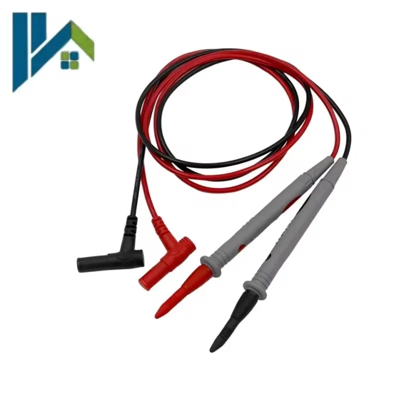 Multimeter Test Leads Probes 1000V 10A / 20A Ultra‑Fine Sharp Tip Test Pen Dual‑Color Soft Silicone Test Cable