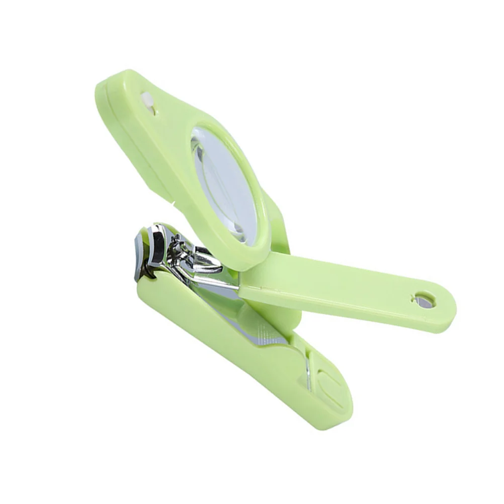 Coupe-ongles Durable avec lumière LED, loupe réglable en acier inoxydable, coupe-ongles Portable pour hommes et femmes, 1 pièce