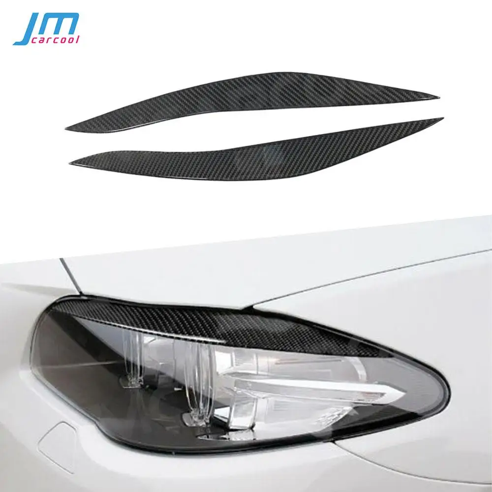 

Carbon Fiber Front Bumper Eyebrow Headlight Covers for BMW 5 Series F10 F18 520 525 2010-2016