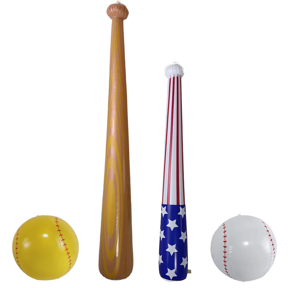 Bate de béisbol inflable para niños y juguetes inflables de pelota, béisbol inflable de PVC para adultos, patio al aire libre, jardín, jugar a una pelota
