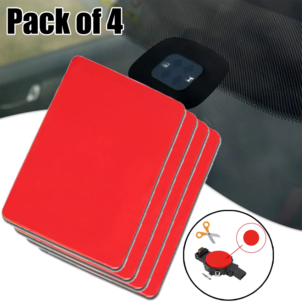 4pcs Rain& Light Sensor Gel Adhesive FILM Silicone Cushion Pad Windscreen Chip Repair Kit Multi-Purpose Tape For VW Audi Ford