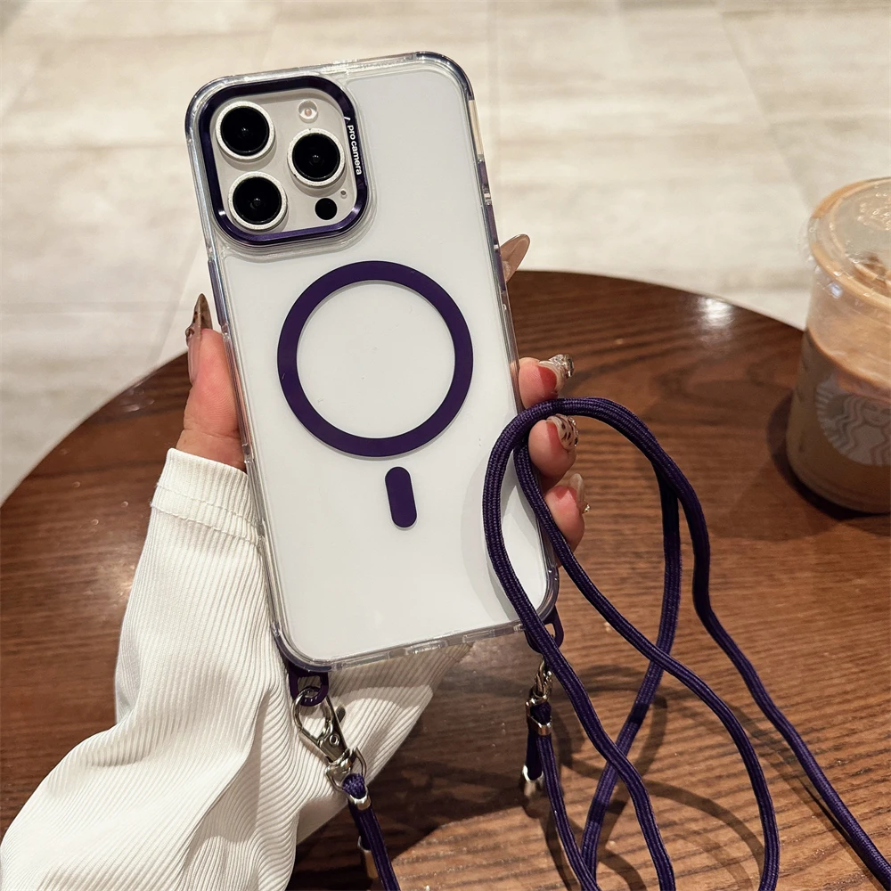 Transparente magnetische Umhängekette für Magsafe-Hülle für iPhone 18 17 15 11 12 13 14 16 Pro Max Plus Anti-Verlust-Hülle – Detail 14