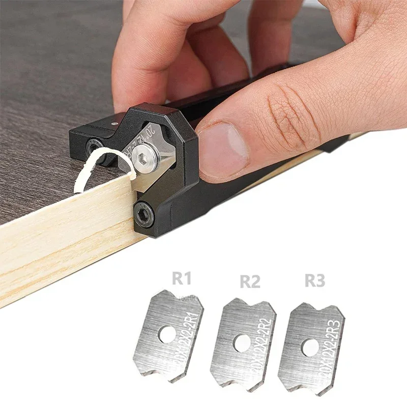 Woodworking Edge Corner Arc Trimming Manual Planer knife Blade Hand Tools wood Deburring Chamfering Fillet Scraper