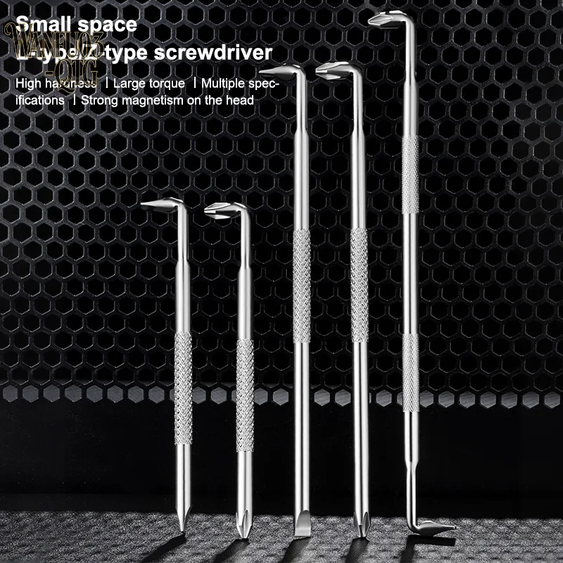 New L/S-shaped Double Head Screwdriver, High Torque Mini Small Cross Screwdriver, High Hardness Double Head Screwdriver