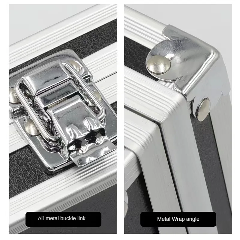 Portable Instrument Aluminum Box Small Size Drop-Resistant Jewelry Box Aluminum Alloy Hard Case Hardware Storage Special Toolbox