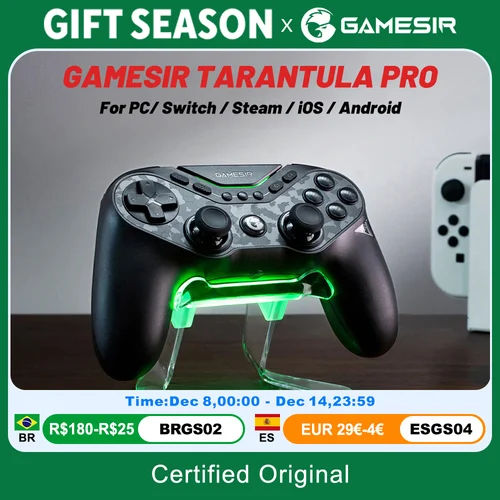 GameSir Tarantula Pro Gamepads PC para Nintendo Switch 2 controlador Android iOS Switch TMR Hall Joysticks NFC diseño intercambiable