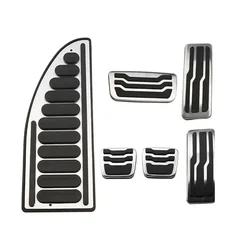 Stainless Steel Car Pedals for Ford Everest Ranger 2016 -2025 AT MT LHD Accelerator Gas Brake Rest Pedal Cover Parts Accessories