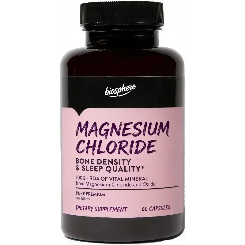 

Хлорид магния 432 мг – добавка для пищеварения и здоровья костей, 30 таблеток, на 30 дней употребления