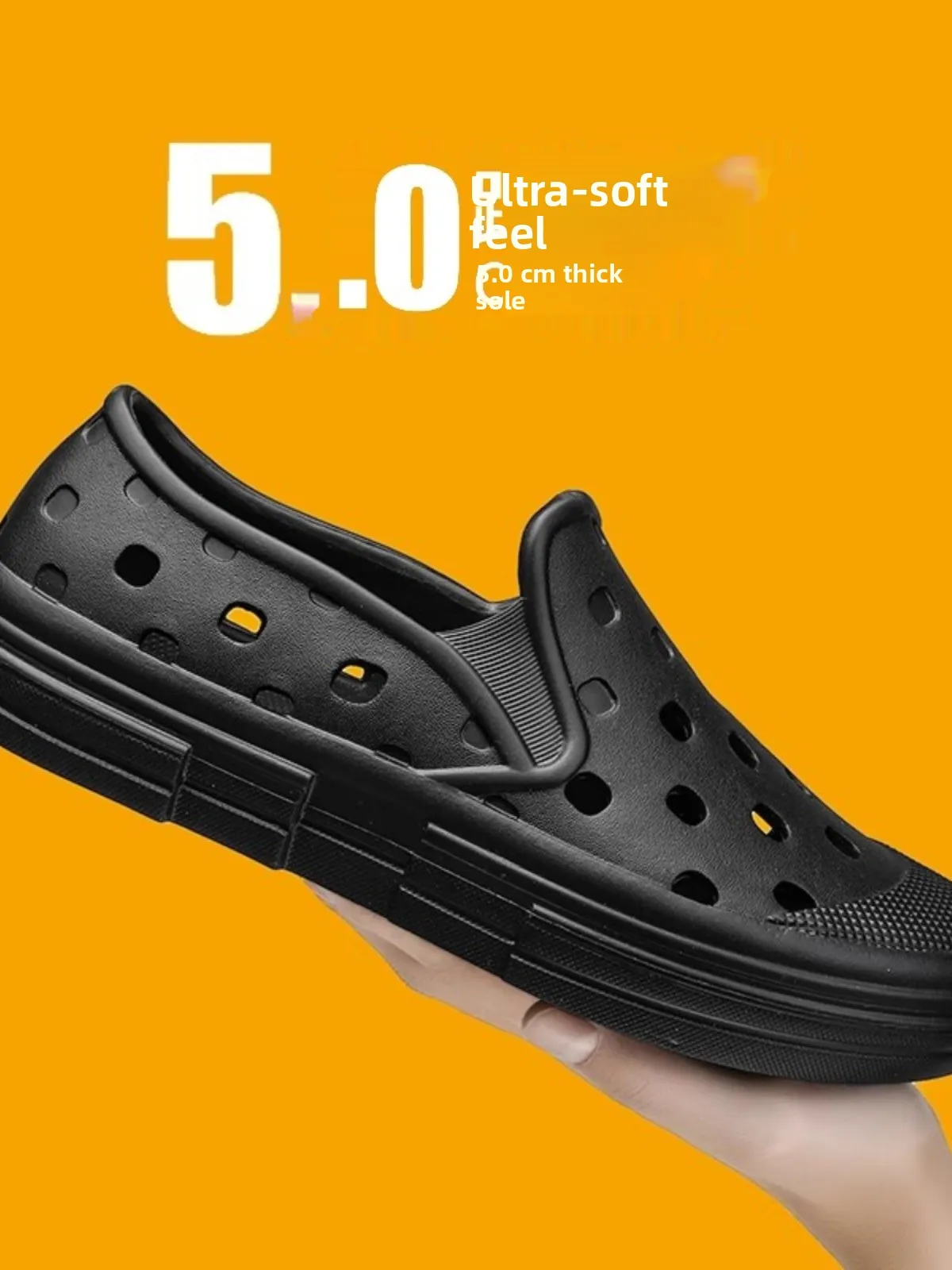 

Мужские летние уличные носимые тапочки, противоскользящие пляжные сабо с контролем запаха, двусторонние уличные сандалии, удобные дышащие EVA