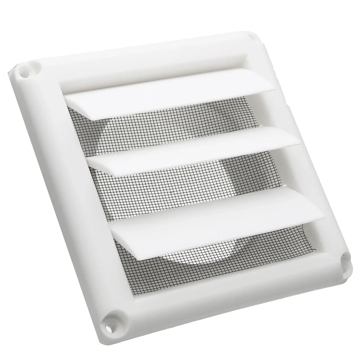 150*150*50mm White Plastic Louvre Air Vent Grille with Adjustable Flyscreen Cover Heating Cooling & Vents Vents