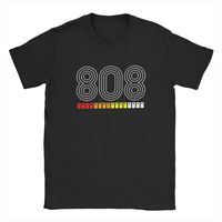 Men's T-Shirts 808 Classic Music Humor Pure Cotton Tee Shirt Short Sleeve hip hop Electronic Dance T Shirts O Neck Tops Summer