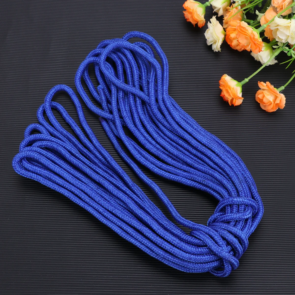 10 متر 6 مللي متر قطر سارية العلم حبل نايلون مقاومة الطقس عالية القوة للتخييم الغسيل الأزرق سارية العلم حبل النايلون #4