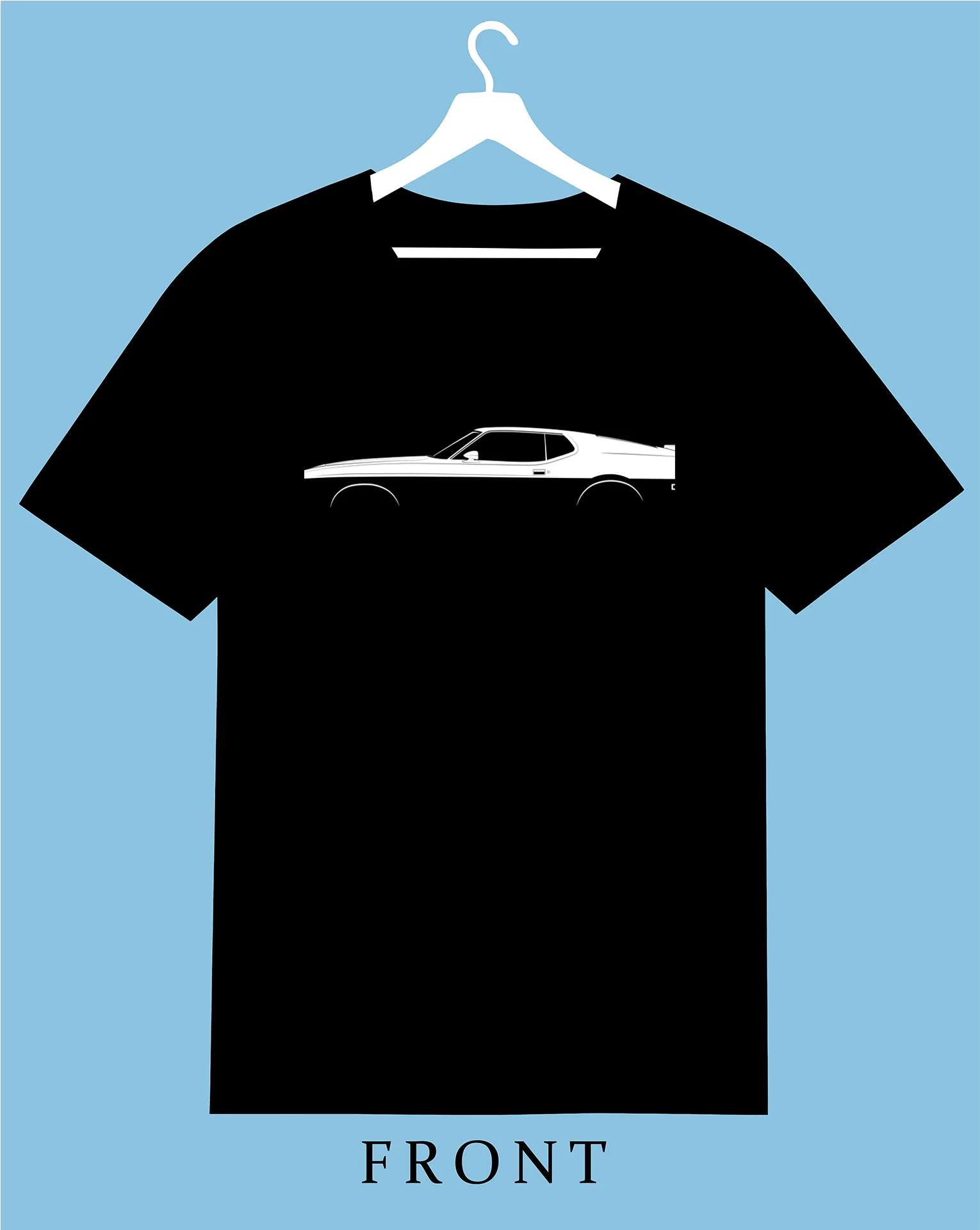 

0472 For.d 55 Mustang Mach 1 (1971) Silhouette 2025 Men Women T Shirt Casual Racing Car fans Logo tee Enthusiast Graphic Summer