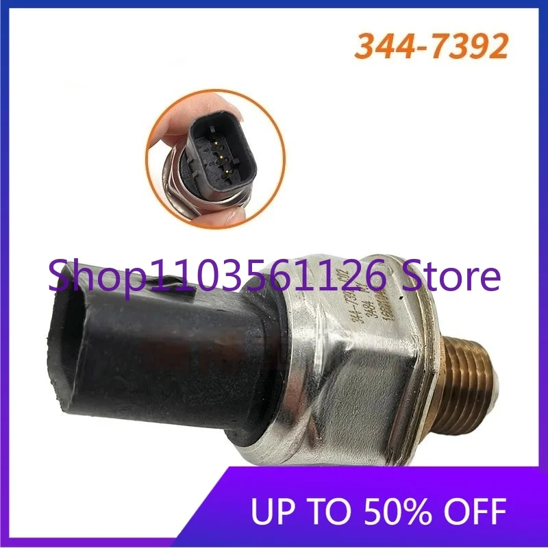 

329D2 336D C13 Excavator Fuel Common Rail Pressure Sensor Part Number 344-7392