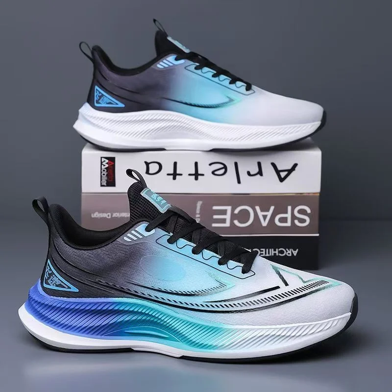 Men's Fashionable Summer Outdoor Breathable Mesh Running Shoes New Model Youth Sports Shoes Comfortable Footwear for Teens