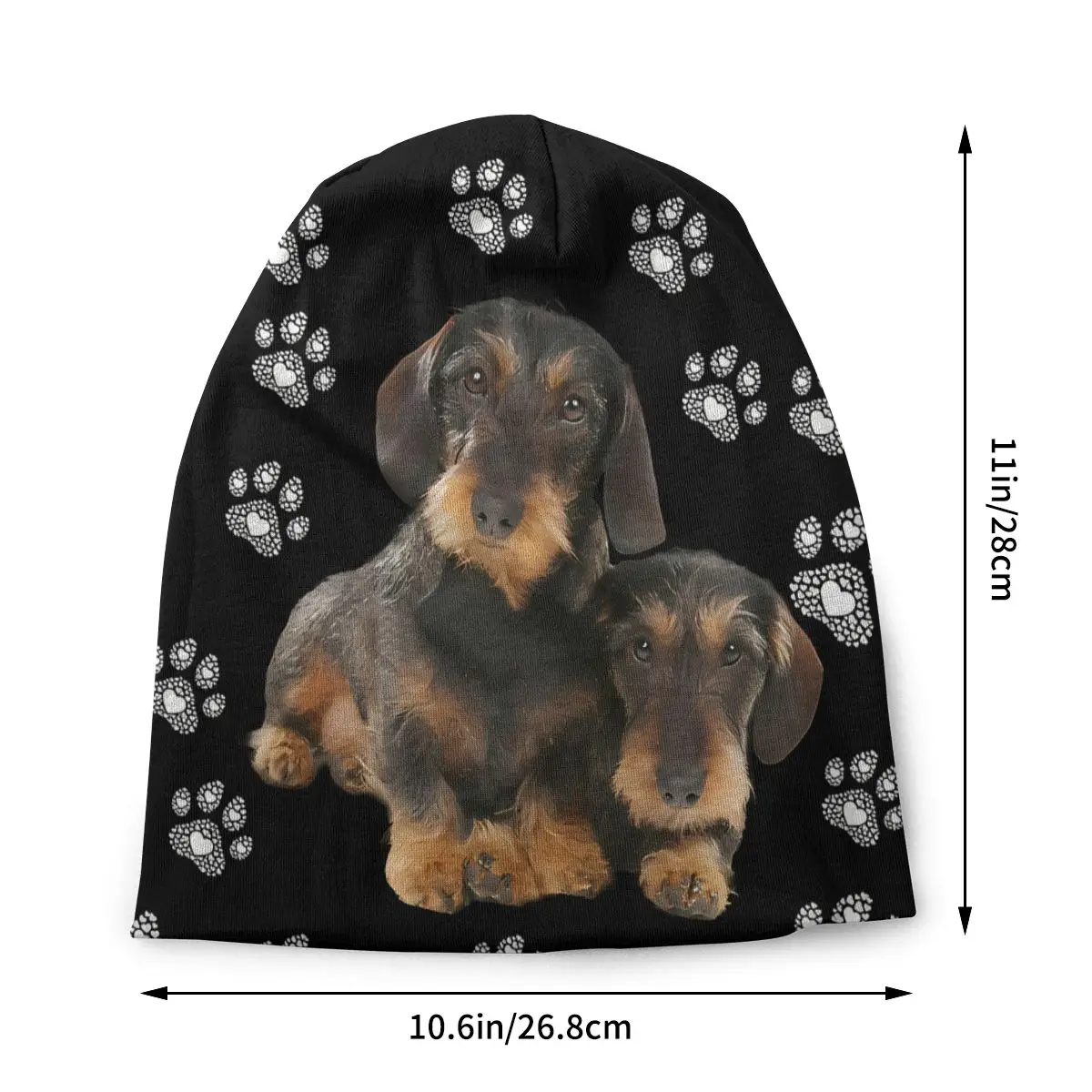 Wire Haired Bonnet Homme Fashion Dachshund Sausage Dog Thin Skullies Beanies Caps Novelty Hats