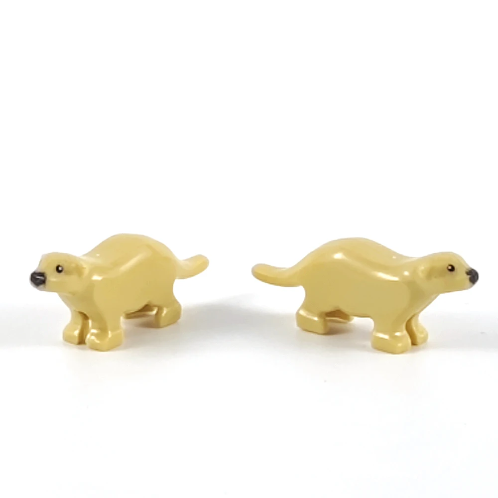 5 Stück Tier-Bausteine Otter MOC Wald-Fluss-Szene Dekoration DIY Zubehör Kinderspielzeug Geburtstagsgeschenk – Detail 1