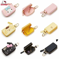 Hello Kitty Car Key Case Cover Sanrio Key Organizer Melody Keychain Pouch Cinnamoroll Keychain Wallet Women Coin Girl Purse Gift