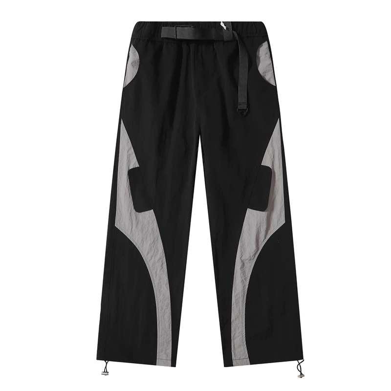 

Una Reta Y2K Man Pants Harajuku Hip Hop Unique Cut Design Pants Men Sweatpants Elastic Waistline Sweatpants Couple Trousers