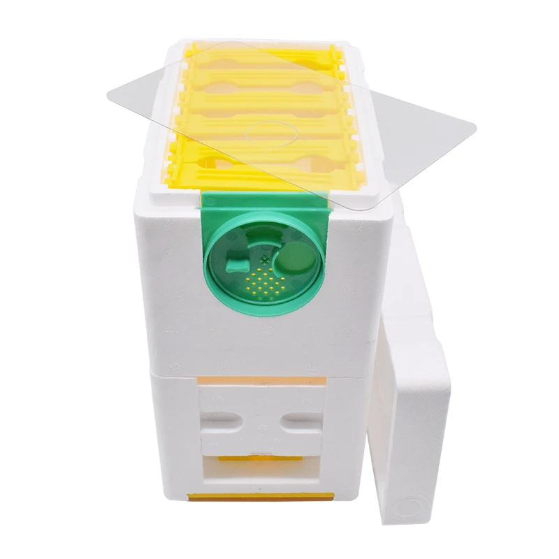 HP06-2 Bee Beehive Full Set: Chinese Bee Portable Beehive, Foam Double-Layer Queen Bee Mating Bred King Box
