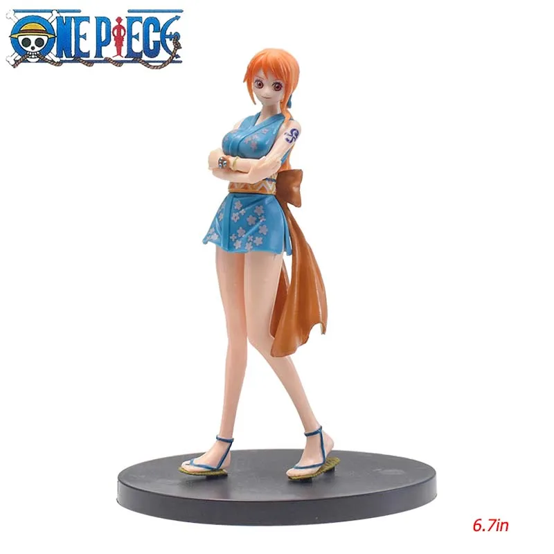 One Piece Actionfiguren Spielzeug Tierfiguren Roronoa Zoro Usopp Nami Yamato PVC-Statuen Modellpuppen Geschenke