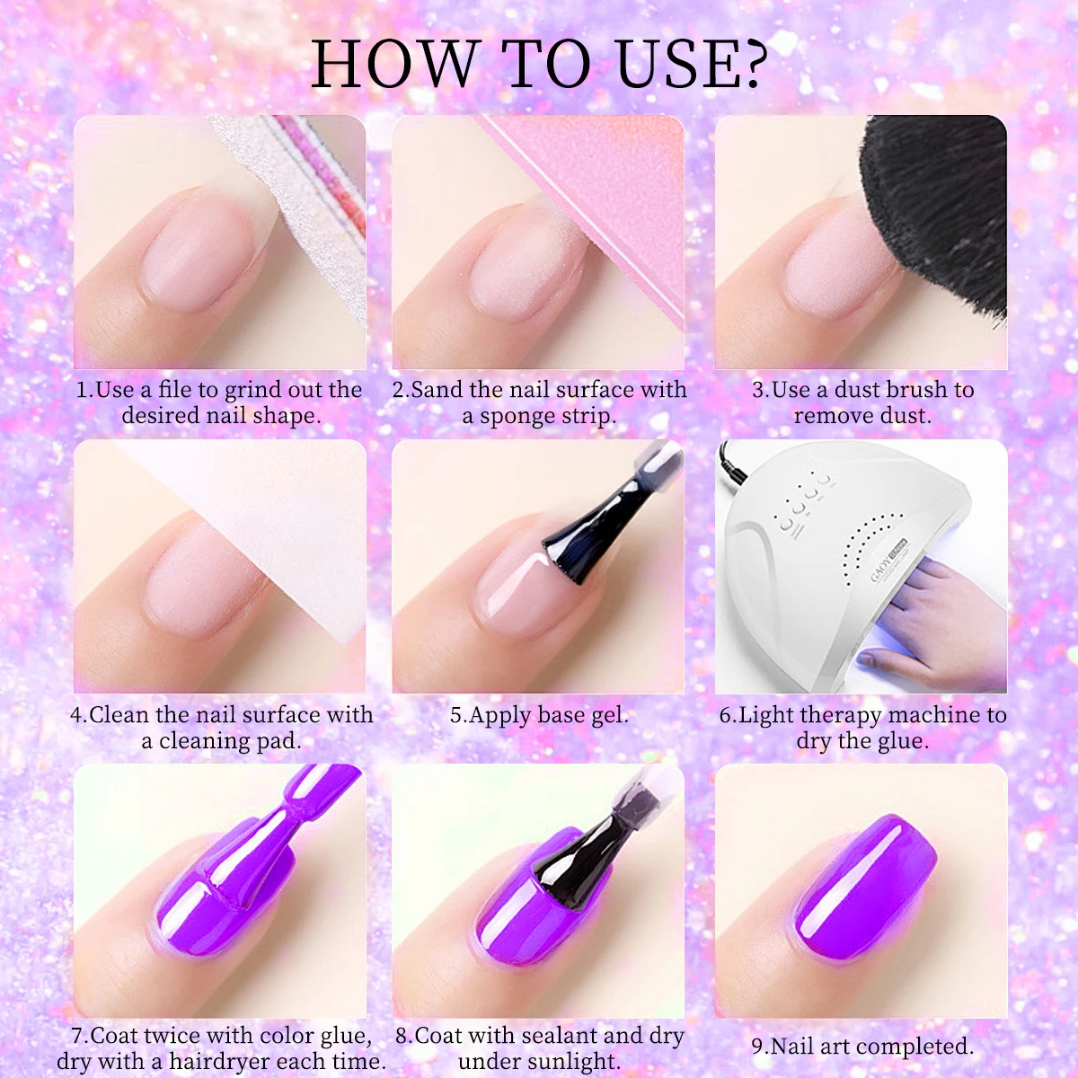 مسحوق أظافر ملون أحادي اللون، مسحوق مصغر يدوم طويلاً وسريع الجفاف، مناسب لصالونات الأظافر الاحترافية والرياضيات #6