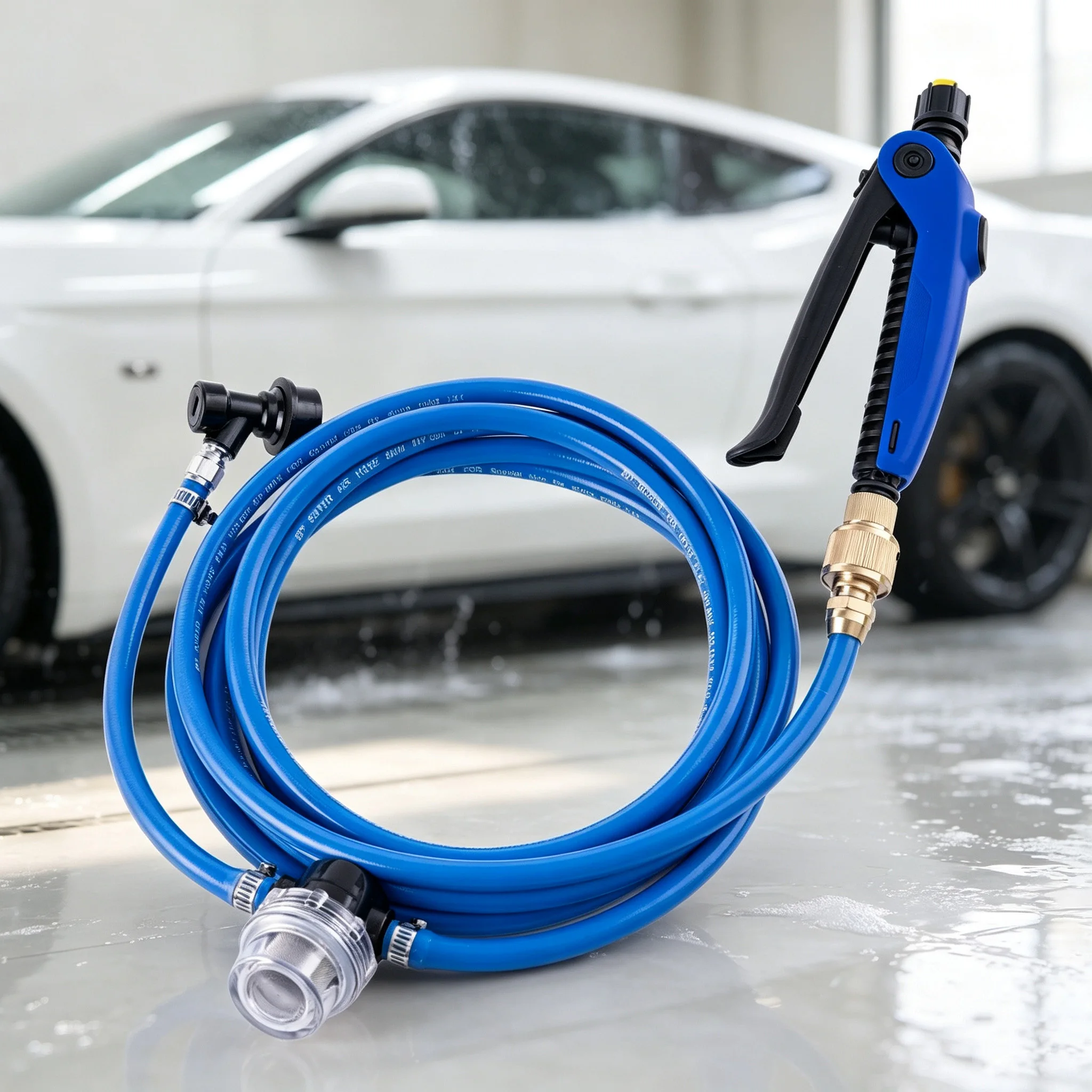 Replacement Spray Gun Kit with Hose Adjustable Nozzle for Car Wash Water Tank PPF Tool Window Tint Tool Car Film Tool