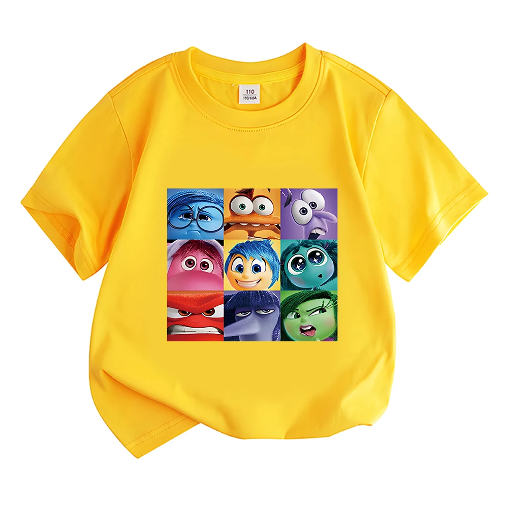 Binnenkanten Uit 2 Anime Kinderkleding Schattig Katoenen T-Shirt Casual Zomer T-Shirts Met Korte Mouwen Print Tops Y 2K Een Stuk Jongenskleding