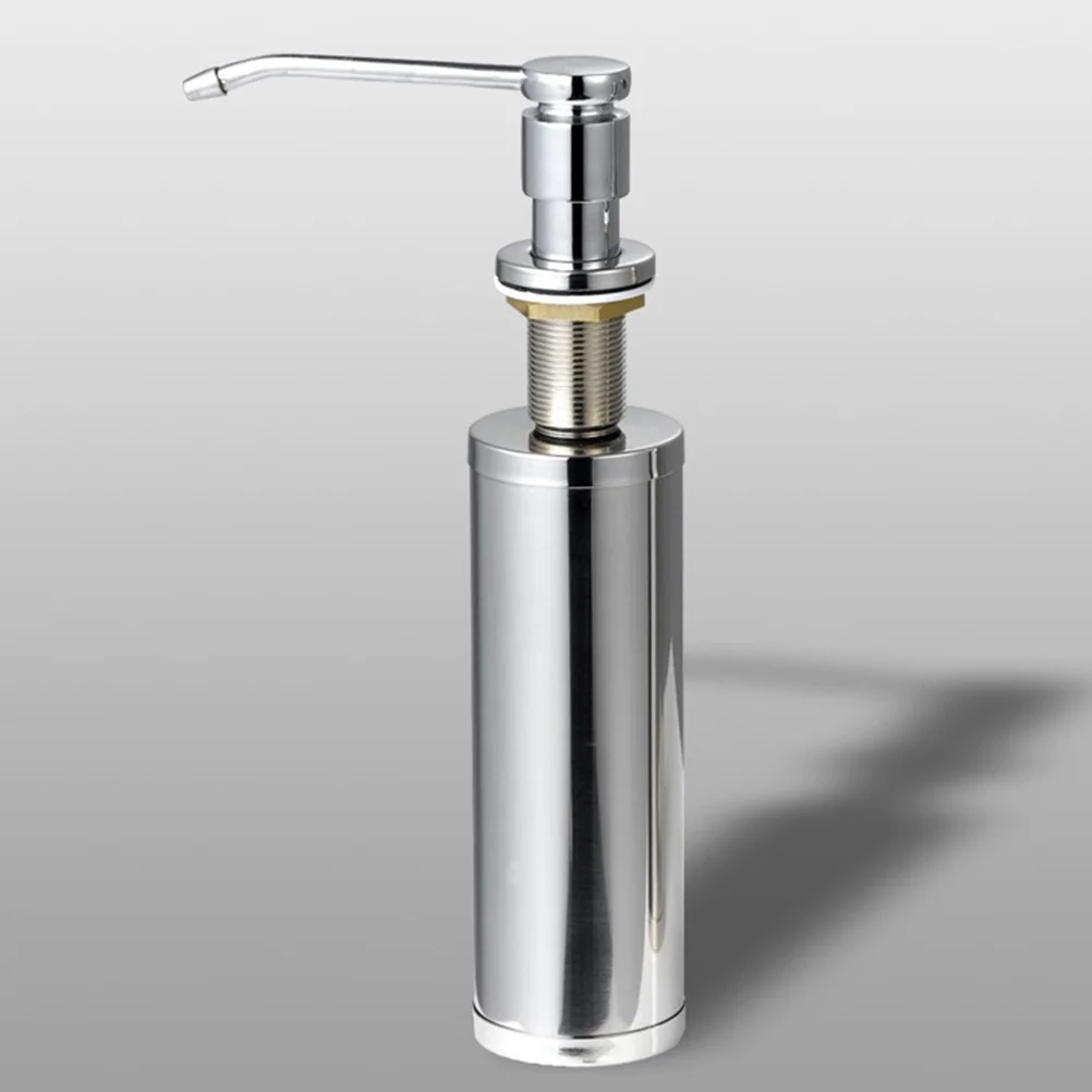 حوض الفولاذ المقاوم للصدأ موزع الصابون غسول اليد زجاجة مضغوطة للمطبخ الحمام الشامبو مكيف زجاجة مضخة #3