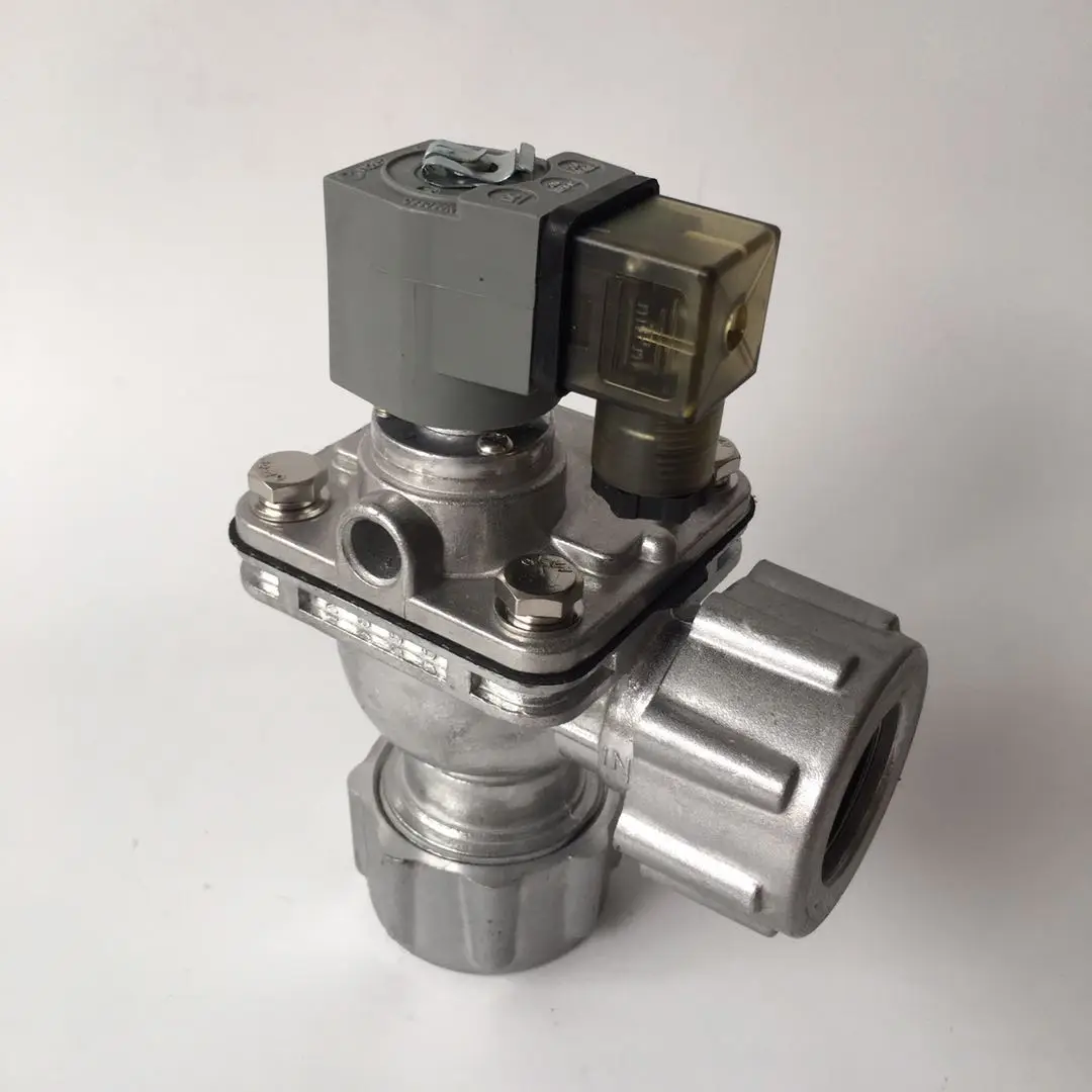 Bag Type Pulse Valve DMF-ZM-20 DMF-ZM-25 Right Angle Electromagnetic Pulse Valve with Nut