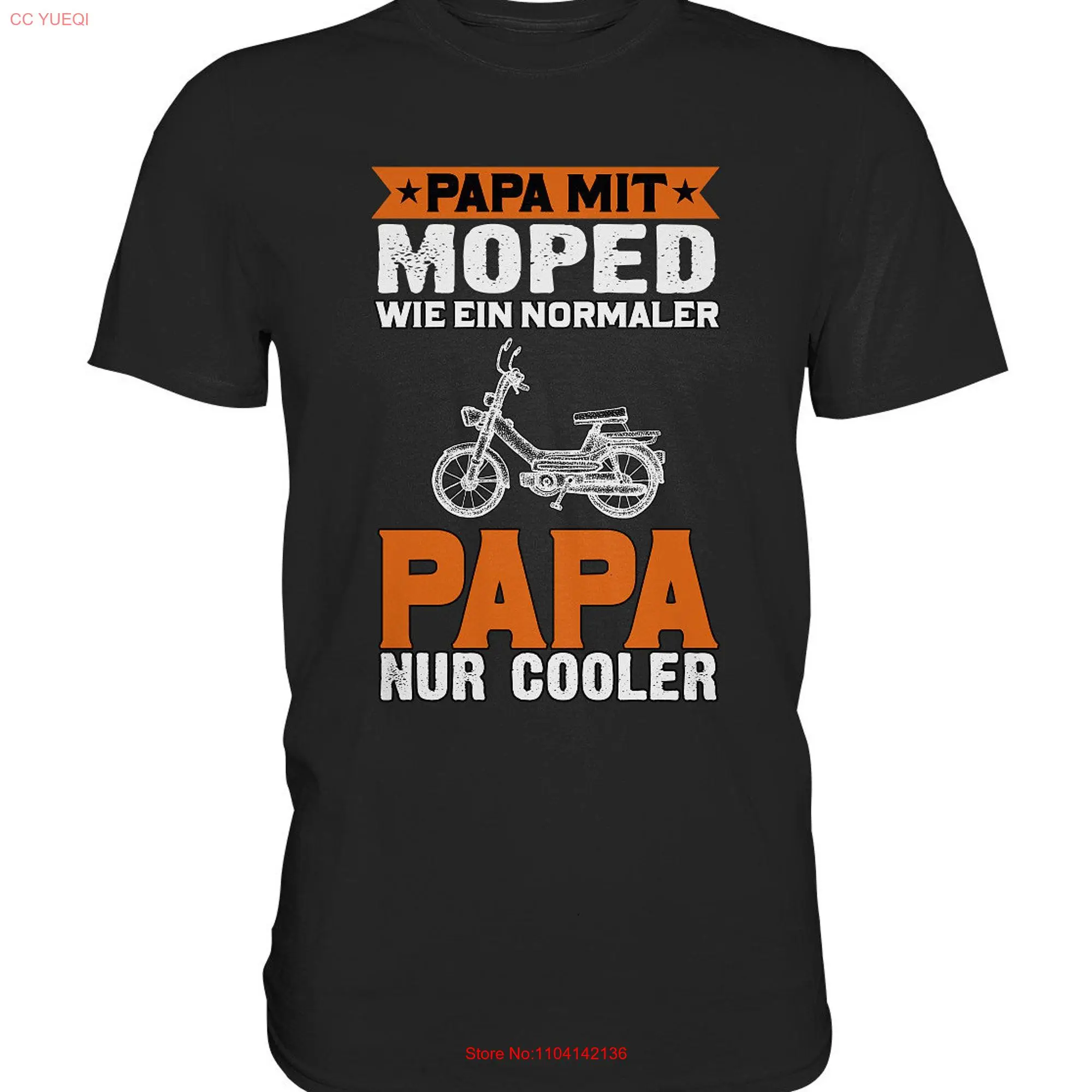 Grandfather Moped Papa with T Shirt long or short sleeves