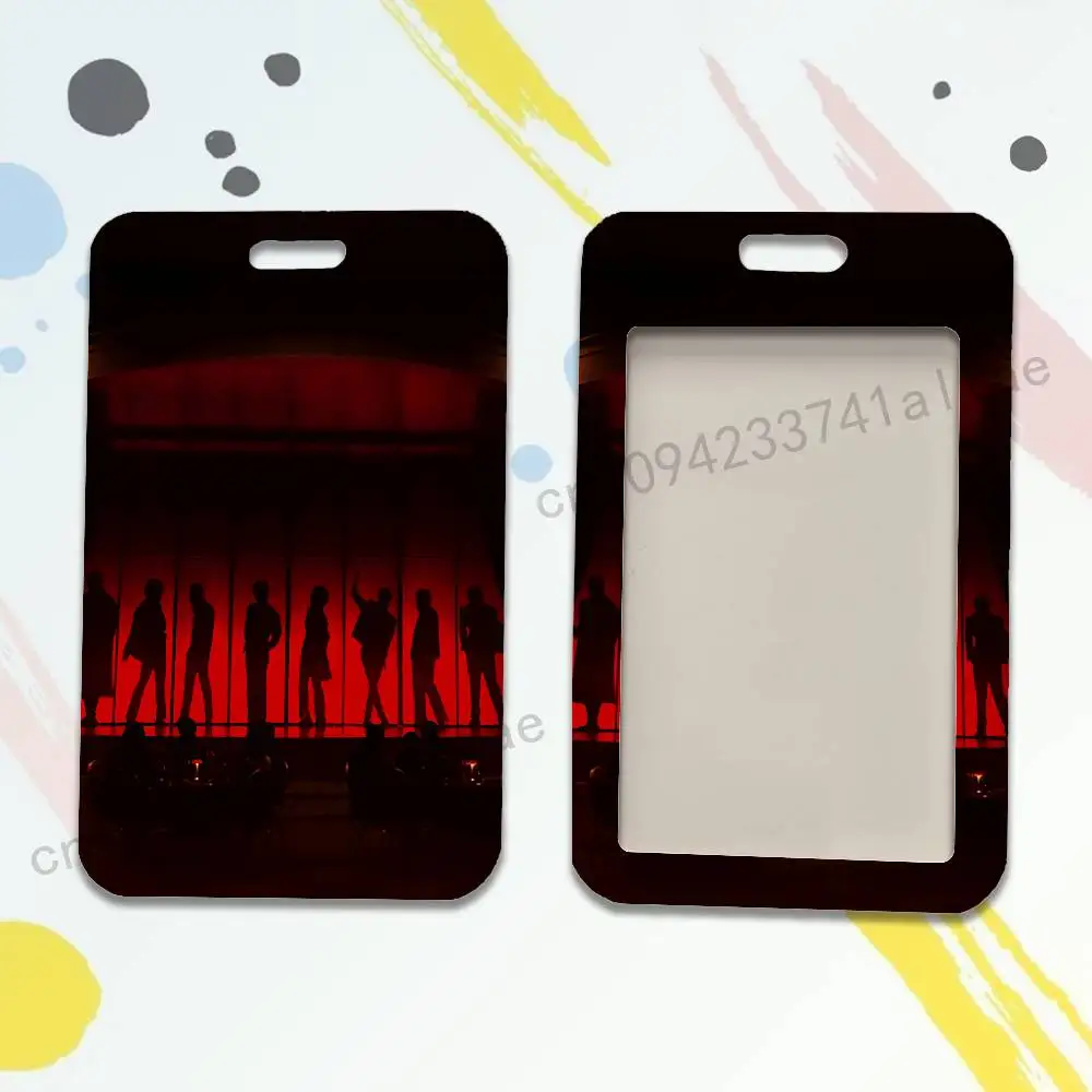 Hot A-ATEEZ-Z Kpop Badge Holder Pass Bus Work Card Cover Chest Pocket Students Card Holder Small Gift image 2