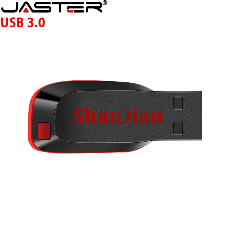 

JASTER 3.0 Plastic Pendrive Flash Drive 2.0 Red U Disk 128GB 32GB 16GB 8GB USB Pen Drives Key Ring Car/TV/Computer Custom Logo