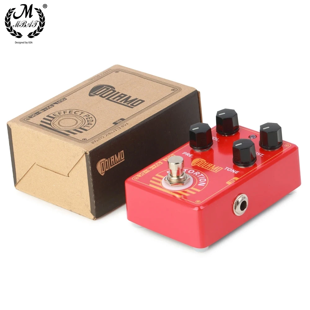 

Distortion Guitar Pedal Volume Distortion Presence and Level Controls True Bypass Crunch Electric Guitar Effect Pedal
