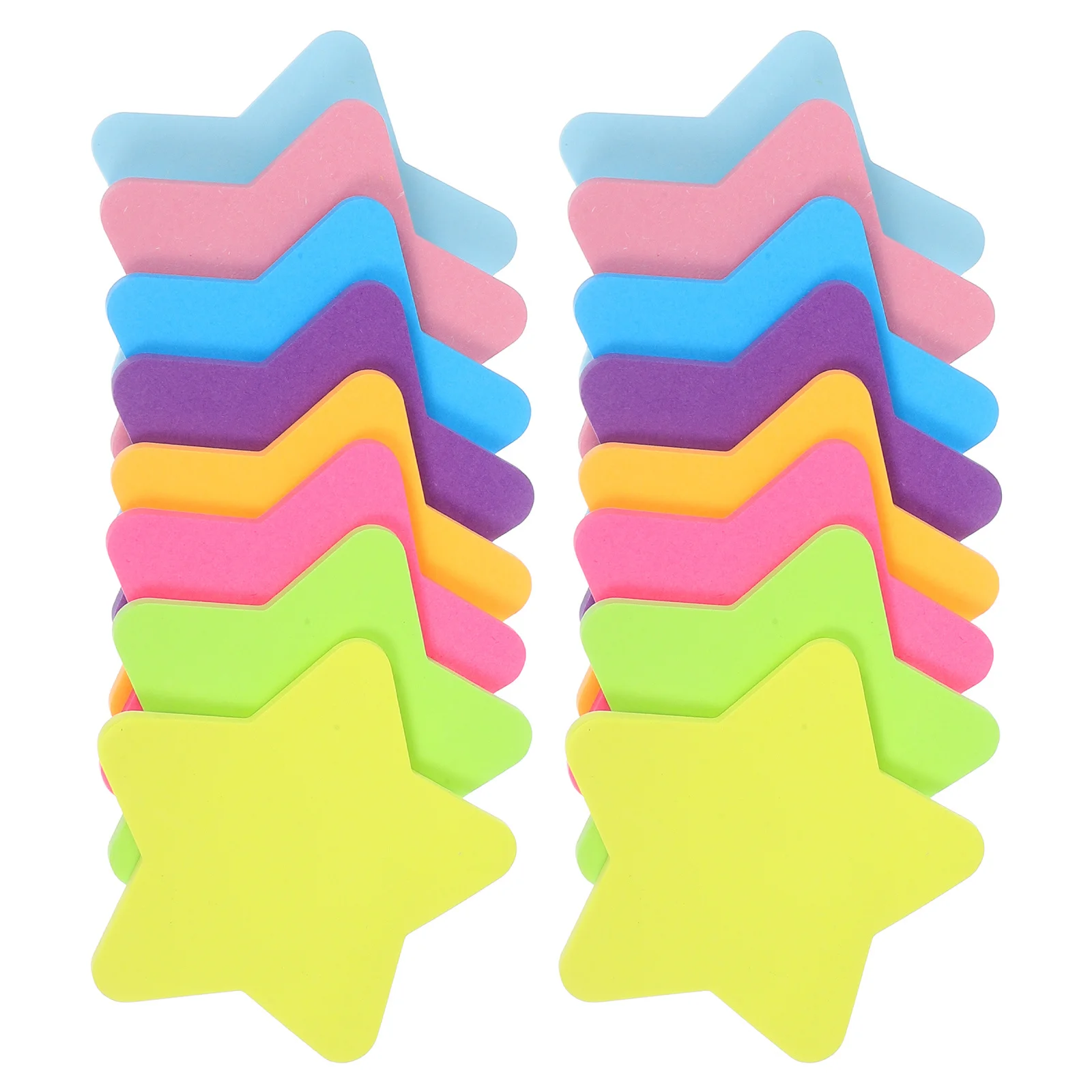 

16Pcs Star Shaped Colorful Self Adhesive Note Pads for School Office Home Organizing Writing Sticky Tabs