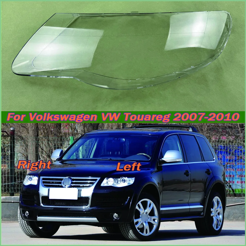 

For Volkswagen VW Touareg 2007-2010 Headlamp Cover Transparent Shade Lamp Headlight Shell Lens Plexiglass Auto Replacement Parts