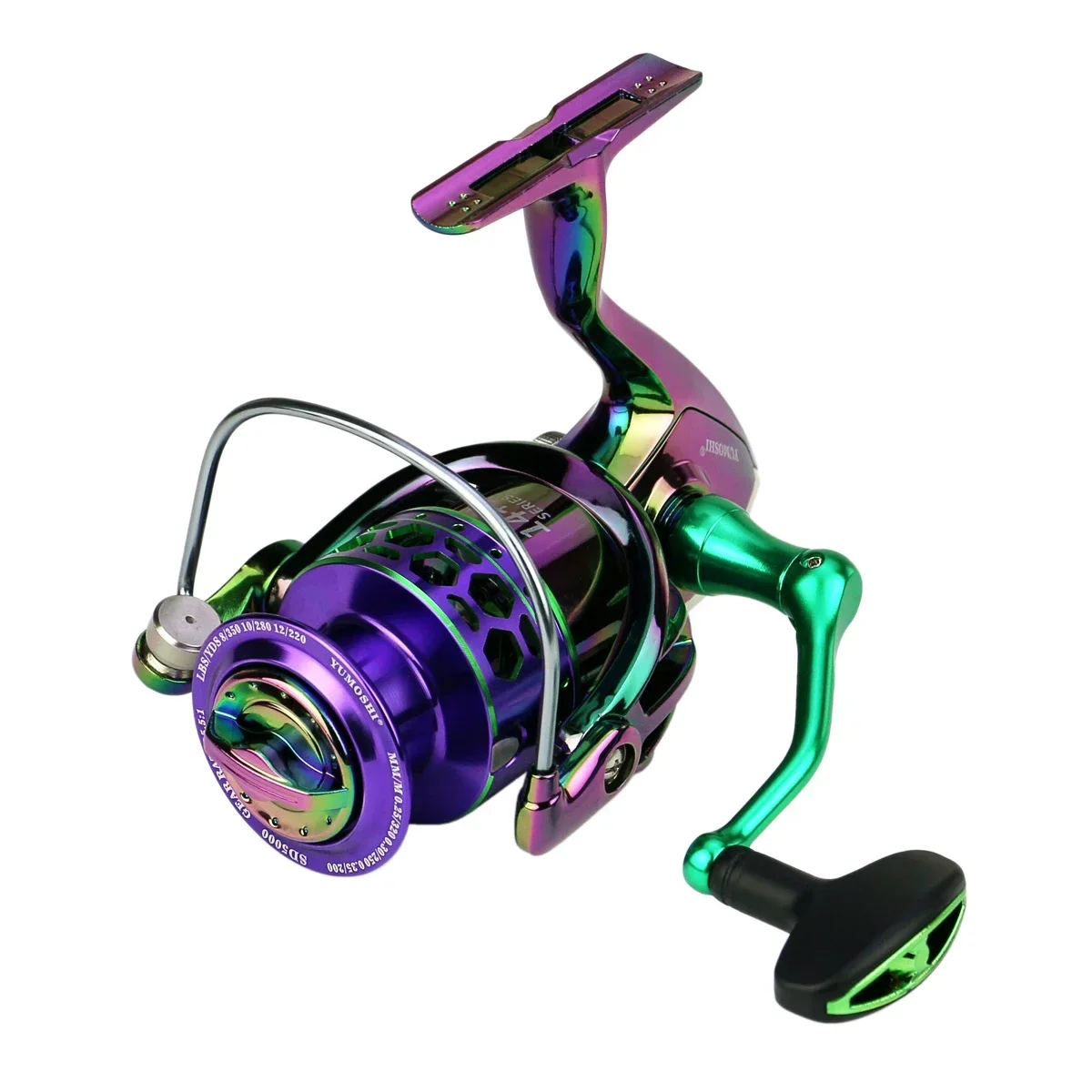 Professional Ultra Light 2000~7000 5.5:1 Gear Ratio 22LB Max Drag All-Metal Rocker Spinning Fishing Reel For Freshwater Saltw