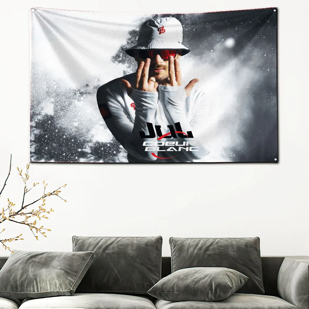 2024 90X150cm France Jul Rapper Flag Polyester Printed Living Room or Indoor Decoration Tapestry Banner