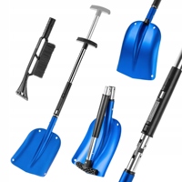 KADAX Snow Shovel 3W1 Folding Telescopic Sapper Brush Scrapper