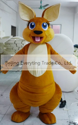 

New Adult Hot Sale Foam Plush Kangaroo Fancy Cartoon Mascot Costume Plush Christmas Fancy Dress Halloween Mascot Costume